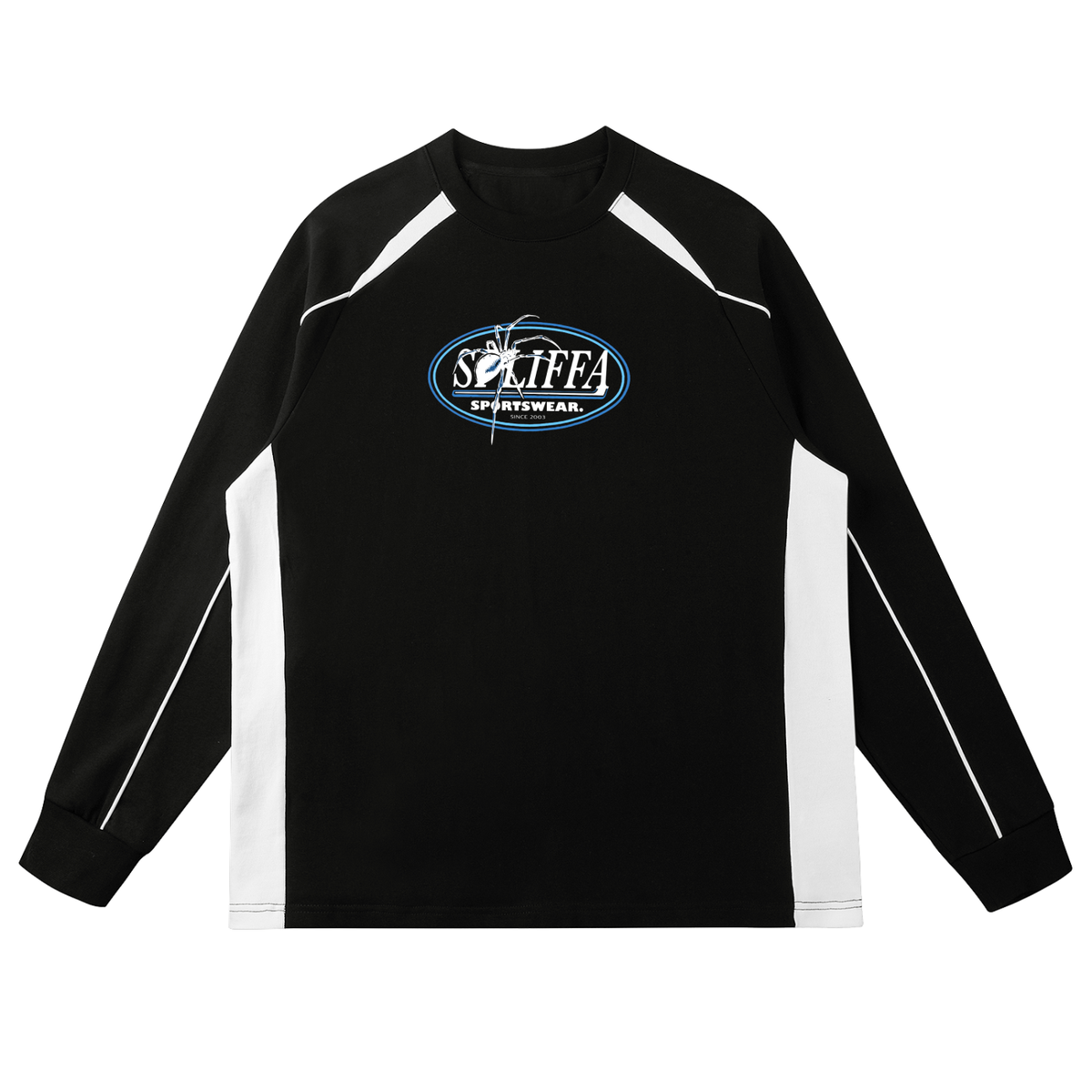Spliffa “Black Widow” Contrast Panel Raglan Sweatshirt
